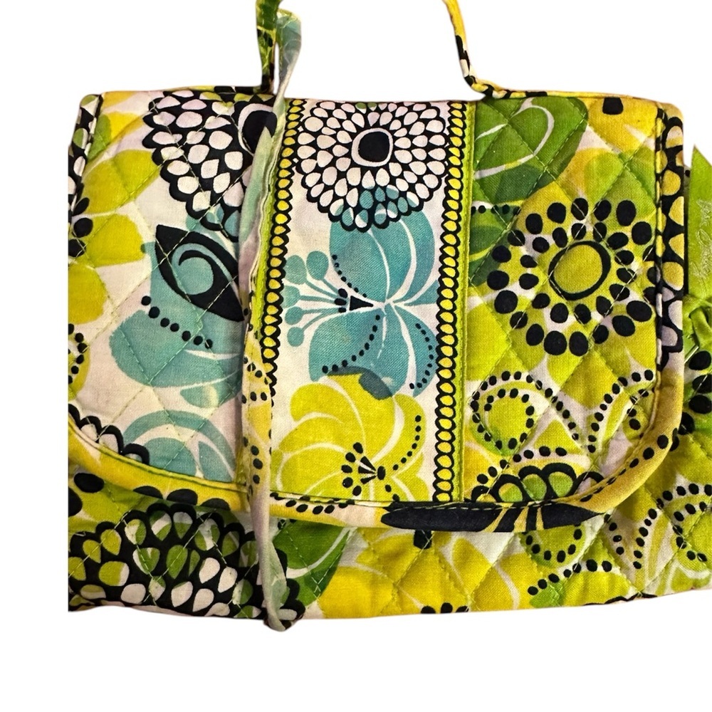 Vera Bradley Floral Quilted Women's Bag - Green and Yellow